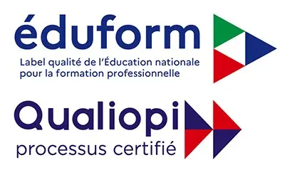 Logo Éduform et Qualiopi – processus certifié