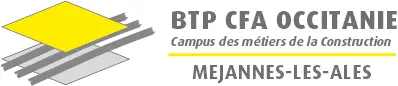 Logo du BTP CFA Occitanie – campus des métiers de la construction à Méjannes-lès-Alès.