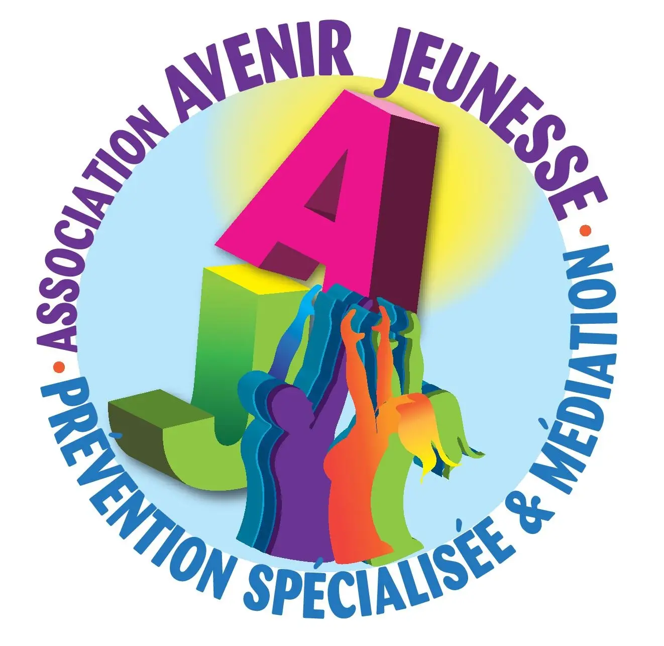 Logo de l’Association Avenir Jeunesse – Prévention spécialisée et médiation.